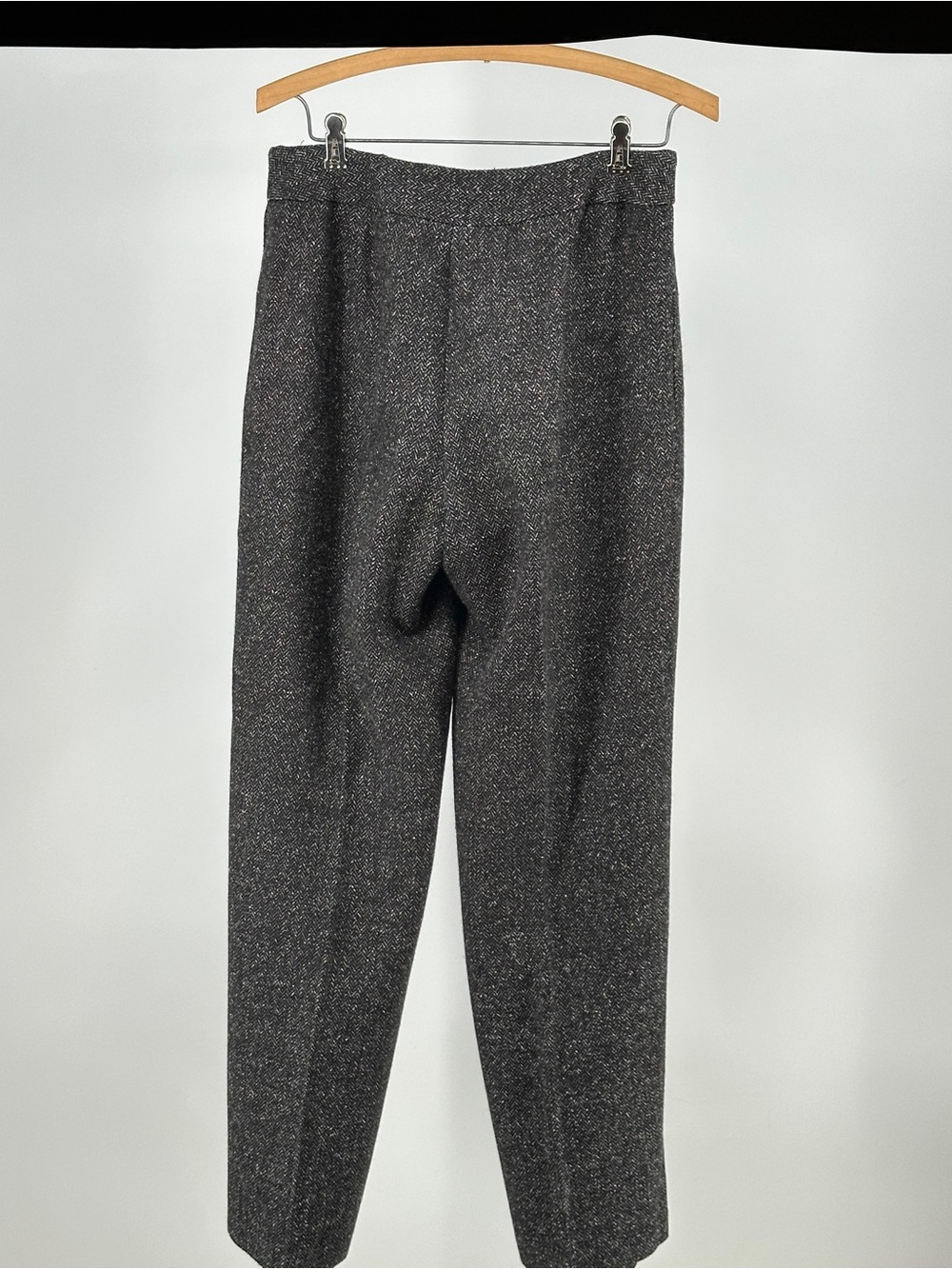 Vintage 90’s Sag Harbor Women's Gray Size 8 Tweed Trousers Classic Tailored Fit - Picture 4 of 7